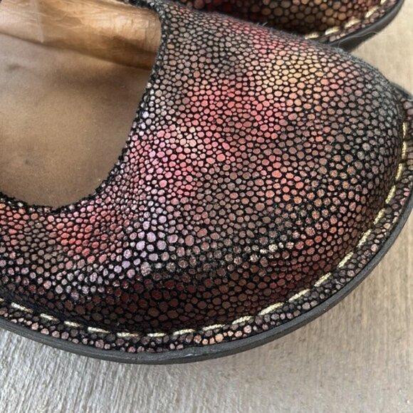 Alegria Paloma Brown Pebble Mary Jane Clog Size 37 - Picture 7 of 10